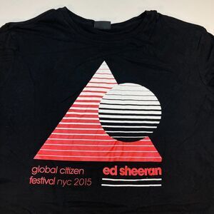 ED SHEERAN Global Citizen Fetival NYC 2015 Concert Tour T Shirt Mens L